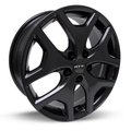 RTX Wheels - Ulsan - Black - Satin Black - 17" x 7", 38 Offset, 5x114.3 (Bolt Pattern), 67.1mm HUB