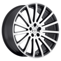 Redbourne Wheels - DOMINUS - Gunmetal - GUNMETAL W/ MIRROR CUT FACE - 22" x 9.5", 32 Offset, 5x120 (Bolt Pattern), 72.56mm HUB