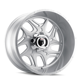 American Truxx - SWEEP - Silver - BRUSHED TEXTURE - 24" x 14", -76 Offset, 6x139.7 (Bolt Pattern), 106.1mm HUB