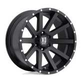 XD Series - XD818 HEIST - Black - Satin Black - 18" x 9", 30 Offset, 6x114.3 (Bolt Pattern), 72.6mm HUB