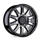 Black Rhino - EXCURSION - Black - Gloss Black with Mirror Face - 17" x 7.5", 35 Offset, 6x139.7 (Bolt Pattern), 112.1mm HUB