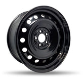 DTD - Steel - Black - Black - 18" x 7.5", 24 Offset, 5x115 (Bolt Pattern), 71.5mm HUB