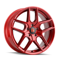 Touren - TR79 - CRIMSON CANDY RED - 18" x 8", 35 Offset, 5x114.3 (Bolt Pattern), 72.6mm HUB