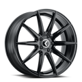 Kraze Wheels - COSMOS - Black - GLOSS BLACK - 17" x 8", 38 Offset, 5x115 (Bolt Pattern), 72.6mm HUB