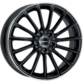 Mak Wheels - KOMET - Black - GLOSS BLACK MIRROR RING - 17" x 7.5", 45 Offset, 5x112 (Bolt Pattern), 66.6mm HUB
