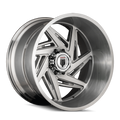 American Truxx - SPIRAL - Silver - BRUSHED TEXTURE - 22" x 12", -44 Offset, 5x127 (Bolt Pattern), 78.1mm HUB