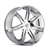 Kraze Wheels - EPIC - Chrome - CHROME - 24" x 9.5", 30 Offset, 6x135, 139.7 (Bolt Pattern), 100.3mm HUB
