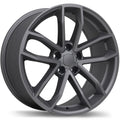 Replika - R199 - Gunmetal - Matte Gunmetal - 18" x 8.5", 45 Offset, 5x112 (Bolt Pattern), 66.5mm HUB