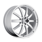 Mandrus - WILHELM - Silver - Silver with Mirror Cut Face & Lip - 18" x 9.5", 53 Offset, 5x112 (Bolt Pattern), 66.6mm HUB