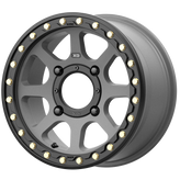 XD Powersports - XS234 ADDICT 2 BEADLOCK - Black - Satin Gray - 15" x 6", 38 Offset, 4x110 (Bolt Pattern), 86mm HUB