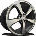 Euro Design - AR6 - Gunmetal - Matte Gunmetal - 18" x 8", 35 Offset, 5x112 (Bolt Pattern), 66.6mm HUB