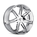 Kraze Wheels - EPIC - Chrome - CHROME - 24" x 9.5", 18 Offset, 5x115, 120 (Bolt Pattern), 74.1mm HUB