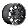 Fuel - D517 KRANK - Black - MATTE BLACK MILLED - 17" x 9", 20 Offset, 6x135, 139.7 (Bolt Pattern), 106.1mm HUB