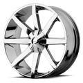 KMC Wheels - KM651 SLIDE - Chrome - Chrome - 24" x 9.5", 25 Offset, 6x135, 139.7 (Bolt Pattern), 106.1mm HUB