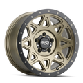 Dirty Life - THEORY - Gold - MATTE GOLD WITH MATTE BLACK LIP - 20" x 9", 0 Offset, 6x139.7 (Bolt Pattern), 106mm HUB