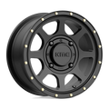 KMC Powersports - KS134 ADDICT 2 - Black - SATIN BLACK - 14" x 7", 38 Offset, 4x137 (Bolt Pattern), 112.1mm HUB