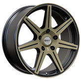 Envy Wheels - ELITE - Black - BLACK WITH BRUSHED TITANIUM GREY FACE - 18" x 8", 40 Offset, 5x114.3 (Bolt Pattern), 73.1mm HUB