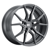 XO Luxury Wheels - VERONA - Gunmetal - Matte Gunmetal - 19" x 9.5", 56 Offset, 5x120.65 (Bolt Pattern), 70.3mm HUB
