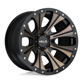 Helo - HE901 - Black - Satin Black Dark Tint - 17" x 9", -12 Offset, 8x165.1 (Bolt Pattern), 125.1mm HUB