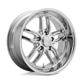 US Mag - U127 CTEN - Polished - CHROME PLATED - 18" x 8", 1 Offset, 5x120.65 (Bolt Pattern), 72.6mm HUB