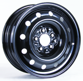 RTX Wheels - Steel Wheel - Black - Black - 16" x 6.5", 40 Offset, 5x114.3 (Bolt Pattern), 71.5mm HUB