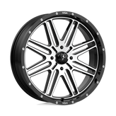 MSA Offroad Wheels - M38 BRUTE - Black - GLOSS BLACK MACHINED - 22" x 7", 10 Offset, 4x137 (Bolt Pattern), 112.1mm HUB