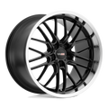 Cray Wheels - EAGLE - Black - GLOSS BLACK WITH MIRROR CUT LIP - 19" x 10.5", 69 Offset, 5x120.65 (Bolt Pattern), 70.3mm HUB