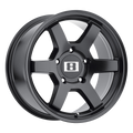 Level 8 - MK6 - Black - Matte Black - 16" x 8", 0 Offset, 6x139.7 (Bolt Pattern), 106.1mm HUB