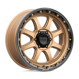KMC Wheels - KM548 CHASE - Bronze - MATTE BRONZE WITH BLACK LIP - 20" x 9", 18 Offset, 6x135 (Bolt Pattern), 87.1mm HUB
