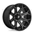 Fuel - D704 SIEGE - Black - GLOSS MACHINED DOUBLE DARK TINT - 20" x 10", -18 Offset, 6x139.7 (Bolt Pattern), 106.1mm HUB