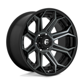 Fuel - D704 SIEGE - Black - GLOSS MACHINED DOUBLE DARK TINT - 20" x 10", -18 Offset, 6x139.7 (Bolt Pattern), 106.1mm HUB