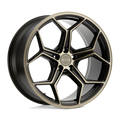 XO Luxury Wheels - HELSINKI - Bronze - Dark Bronze with Brushed Bronze Face - 20" x 10.5", 45 Offset, 5x114.3 (Bolt Pattern), 76.1mm HUB