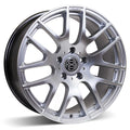 RSSW - Diamond - Silver - Hyper silver - 16" x 7.5", 35 Offset, 5x120 (Bolt Pattern), 72.6mm HUB