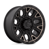 Fuel - D824 TRACTION - Black - MATTE BLACK WITH DOUBLE DARK TINT - 20" x 9", 1 Offset, 8x180 (Bolt Pattern), 124.2mm HUB