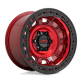 KMC Wheels - KM236 TANK BEADLOCK - CANDY RED - 17" x 9", -38 Offset, 6x139.7 (Bolt Pattern), 108mm HUB