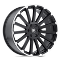 Black Rhino - SPEAR - Black - Matte Black with Matte Machined Edge - 22" x 9.5", 30 Offset, 6x135 (Bolt Pattern), 87.1mm HUB