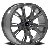 Euro Design - SRT - Gunmetal - Hyper Black - 18" x 8", 35 Offset, 5x127 (Bolt Pattern), 71.6mm HUB