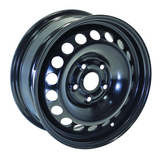 RTX Wheels - Steel Wheel - Black - Black - 15" x 6", 47 Offset, 5x112 (Bolt Pattern), 57.1mm HUB