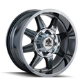 Mayhem - MONSTIR - Chrome - CHROME - 20" x 10", -12 Offset, 5x127, 139.7 (Bolt Pattern), 87mm HUB