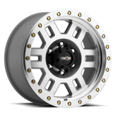 Vision Wheel Off-Road - 398 MANX - Silver - Machined - 15" x 8", -19 Offset, 5x114.3 (Bolt Pattern), 83mm HUB