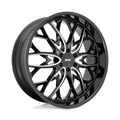 DUB - S263 OG - Black - GLOSS BLACK MILLED - 26" x 10", 25 Offset, 6x139.7 (Bolt Pattern), 106.1mm HUB