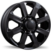 Replika - R261 - Black - Satin Black - 20" x 8", 54 Offset, 8x165.1 (Bolt Pattern), 121.1mm HUB