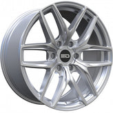 Euro Design - Forza 6 - Silver - Silver Milled - 20" x 9", 35 Offset, 6x120 (Bolt Pattern), 66.9mm HUB