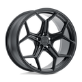 XO Luxury Wheels - HELSINKI - Black - Matte Black - 22" x 9", 25 Offset, 5x114.3 (Bolt Pattern), 76.1mm HUB