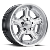 Vision Wheel American Muscle - 147 DAYTONA - Silver - Hyper Silver - 15" x 7", -7 Offset, 5x114.3 (Bolt Pattern), 83mm HUB