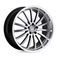 Mandrus - MILLENIUM - Silver - HYPER SILVER WITH MIRROR CUT LIP - 19" x 8.5", 32 Offset, 5x112 (Bolt Pattern), 66.6mm HUB