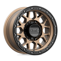 KMC Wheels - KM535 GRENADE OFF-ROAD - Bronze - MATTE BRONZE MATTE BLACK LIP - 16" x 8", -6 Offset, 8x165.1 (Bolt Pattern), 125.1mm HUB