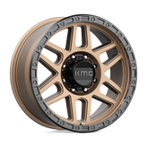 KMC Wheels - KM544 MESA - Bronze - MATTE BRONZE WITH BLACK LIP - 20" x 9", 18 Offset, 8x180 (Bolt Pattern), 124.2mm HUB