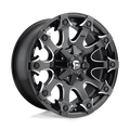 Fuel - D578 BATTLE AXE - Black - Gloss Black Milled - 17" x 9", -12 Offset, 6x135, 139.7 (Bolt Pattern), 106.1mm HUB