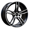 Envy Wheels - EV-5 - Black - MATTE BLACK / MACHINED FACE - 17" x 7", 35 Offset, 5x114.3 (Bolt Pattern), 73.1mm HUB